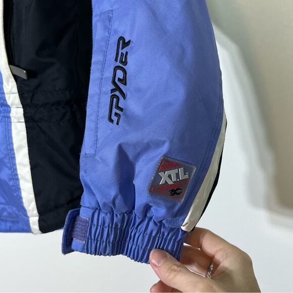SPYDER Women's SKI Coat Blue XTL 8 THINSULATE Liteloft Insulation Size 4 EUC - Picture 6 of 11